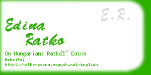 edina ratko business card